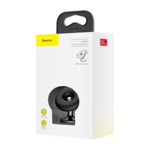 Buy Baseus Star Ring Magnetic Dashboard Air Vent Car Mount Black - BSU657BLK - {ean13} - Home Screen Store Europe