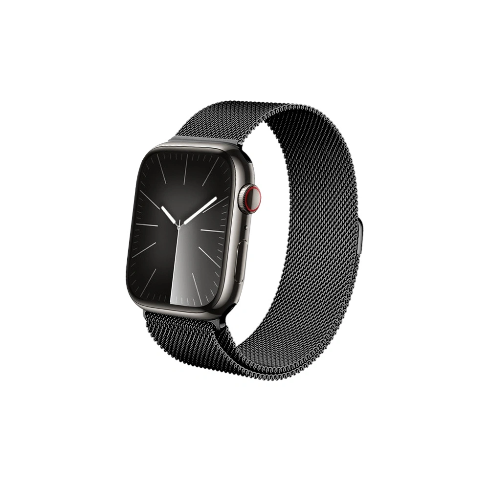 Pasek Crong Milano Steel Apple Watch 4/5/6/7/8/9/SE/Ultra 42/44/45/49mm grafitowy