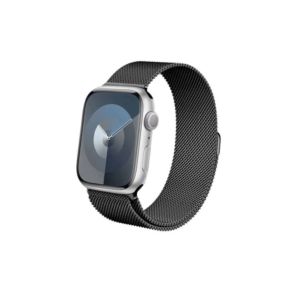 Pasek Crong Milano Steel Apple Watch 4/5/6/7/8/9/SE/Ultra 42/44/45/49mm grafitowy