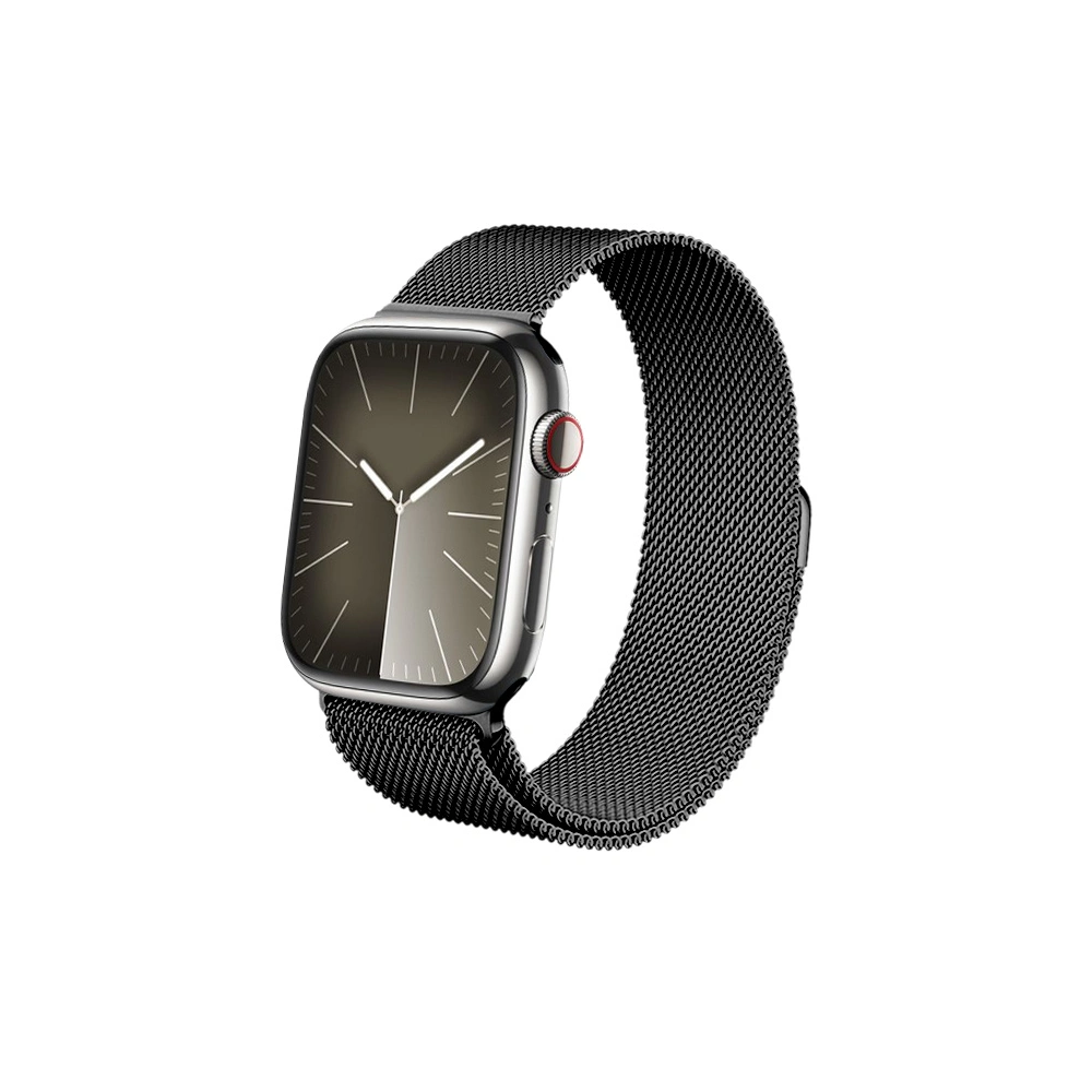 Pasek Crong Milano Steel Apple Watch 4/5/6/7/8/9/SE/Ultra 42/44/45/49mm grafitowy