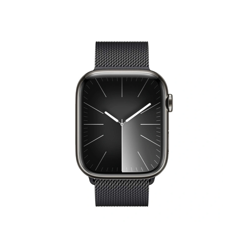 Pasek Crong Milano Steel Apple Watch 4/5/6/7/8/9/SE/Ultra 42/44/45/49mm grafitowy