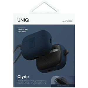 Kup Etui UNIQ Clyde Lock Case Apple AirPods 1 / 2 albastru închis/gri închis/royal blue-dark grey - UNIQ1161 - {ean13} - Sklep Home Screen