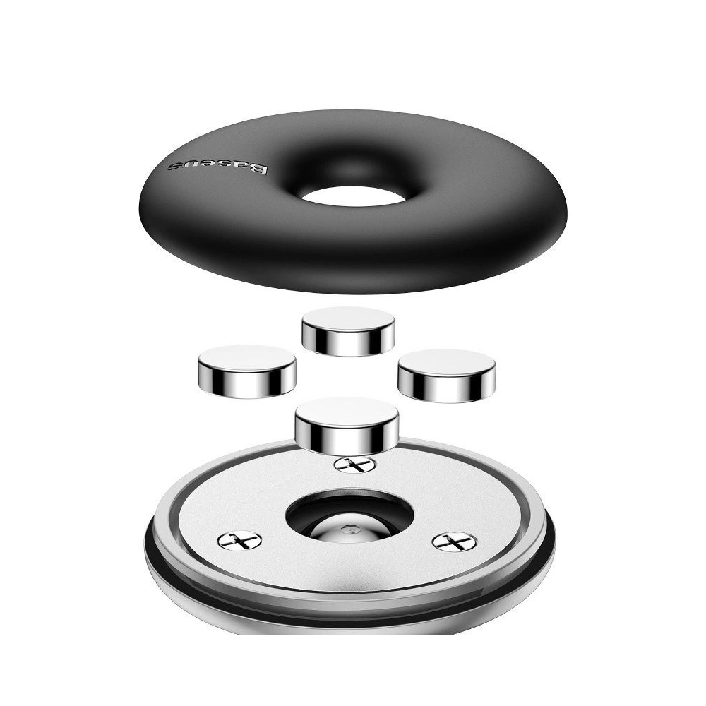 Magnetyczny uchwyt samochodowy Baseus Star Ring do kratki (srebrny)