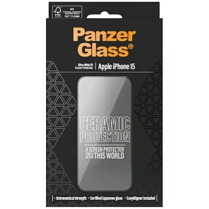 Szkło ceramiczne PanzerGlass Ceramic Protection Apple iPhone 15 Ultra-Wide-Fit Screen Protection