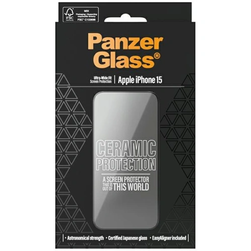 Kup Keramikglas PanzerGlass Keramikschutz Apple iPhone 15 Ultra-Wide-Fit Bildschirmschutz - PZG610 - {ean13} - Sklep Home Screen