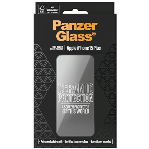 Kup Szkło ceramiczne PanzerGlass Ceramic Protection Apple iPhone 15 Plus Ultra-Wide-Fit Screen Protection - PZG611 - {ean13} - Sklep Home Screen