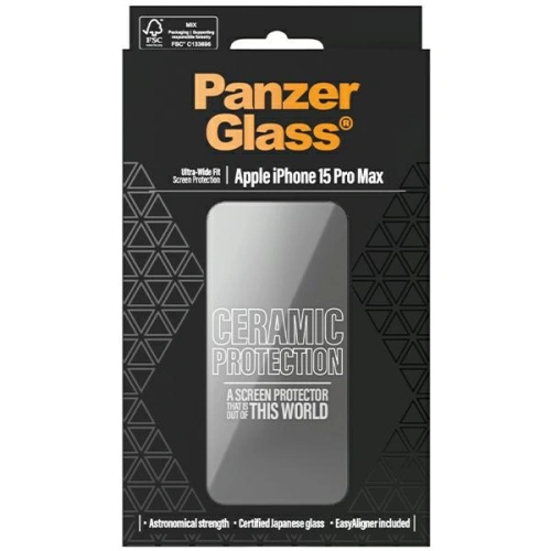 Kup Cserép üveg PanzerGlass Kerámia Védelem Apple iPhone 15 Pro Max Ultra-Széles-Fit Képernyő Védelem - PZG613 - {ean13} - Sklep Home Screen
