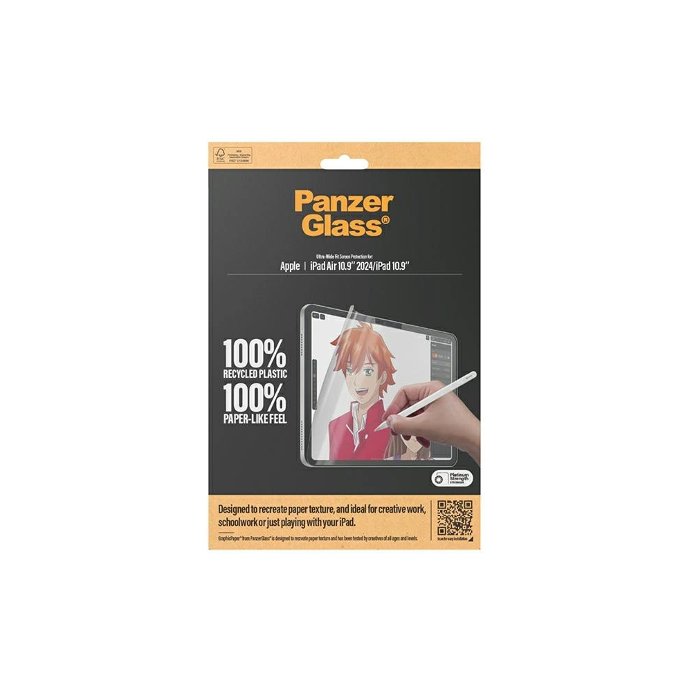 Folia matowa PanzerGlass GraphicPaper Apple iPad Air 11" 2024 (6. generacji) / iPad 10.9" 2022 (10. generacji) Ultra-Wide-Fit Screen Protection