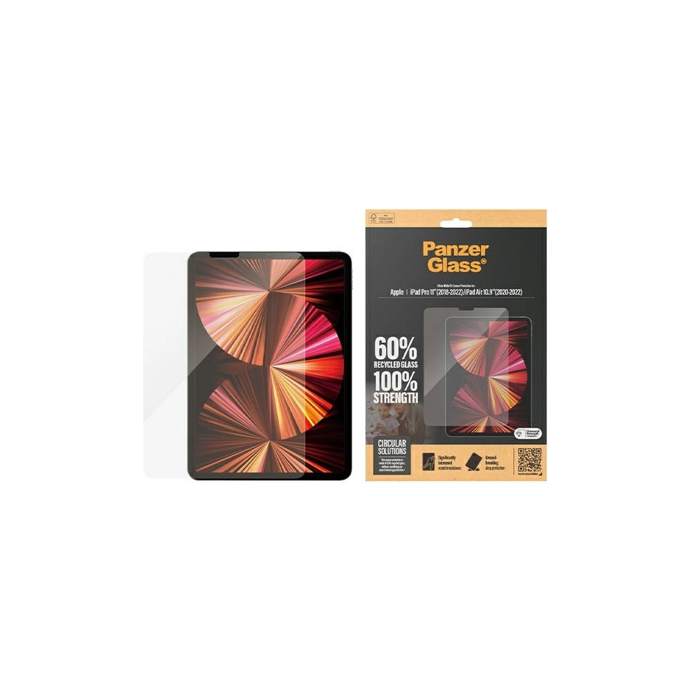 Szkło hartowane PanzerGlass Ultra-Wide Fit Apple iPad Pro 11 2018-2022 (1-4. generacji) / iPad Air 10.9 2020/2022 (4. i 5. generacji) Screen Protection