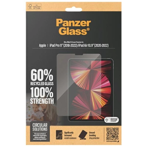Kup Tvrzené sklo PanzerGlass Ultra-Wide Fit Apple iPad Pro 11 2018-2022 (1-4. generace) / iPad Air 10.9 2020/2022 (4. a 5. generace) Ochrana obrazovky - PZG619 - {ean13} - Sklep Home Screen