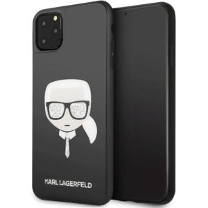 Buy Karl Lagerfeld KLHCN65DLHBK iPhone 11 Pro Max black Iconic Glitter Karl`s Head - KLD166BLK - {ean13} - Home Screen Store Europe