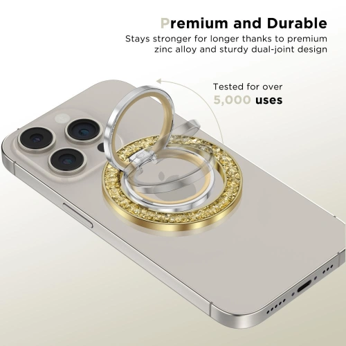 Kup Uchwyt pe deget Tech-Protect MMR200 MagSafe Phone Ring Gold - THP2797 - {ean13} - Sklep Home Screen