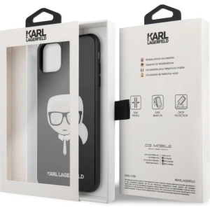 Kup Karl Lagerfeld KLHCN65DLHBK iPhone 11 Pro Max negru/black Iconic Glitter Karl`s Head - KLD166BLK - {ean13} - Sklep Home Screen