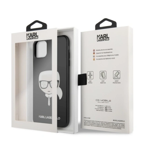 Kup Karl Lagerfeld KLHCN65DLHBK iPhone 11 Pro Max fekete/iconikus csillogó Karl feje - KLD166BLK - {ean13} - Sklep Home Screen