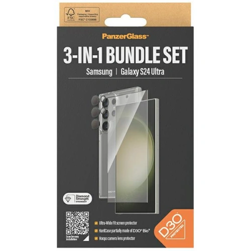 Kup Sada PanzerGlass Bundle 3v1 Samsung Galaxy S24 Ultra Hardcase + Ochranné sklo + Objektiv kamery - PZG622 - {ean13} - Sklep Home Screen