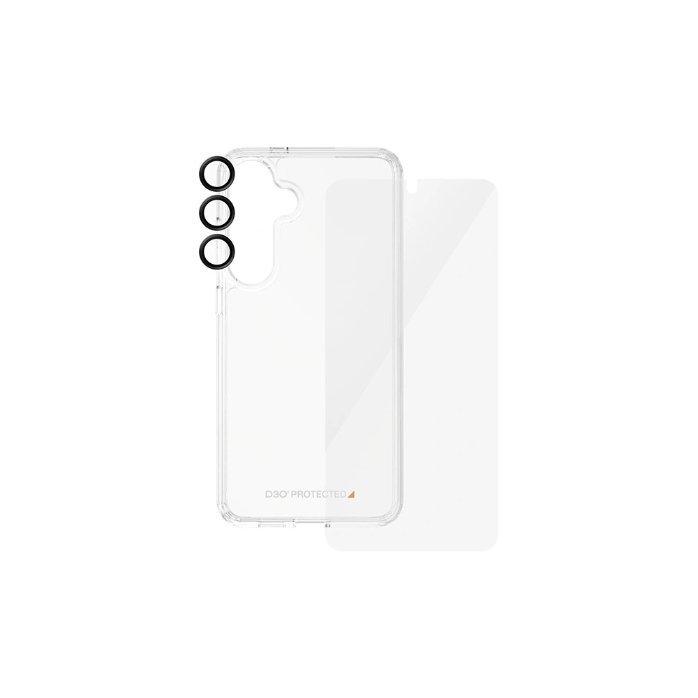 Zestaw PanzerGlass Bundle 3in1 Samsung Galaxy S24+ Plus Hardcase + Screen Protector + Camera Lens