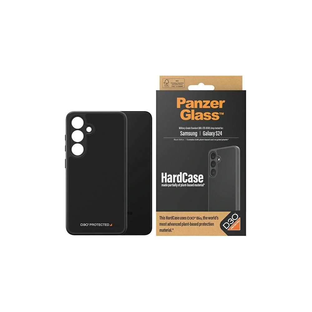 Etui PanzerGlass HardCase Samsung Galaxy S24 D3O 3xMilitary grade czarny/black
