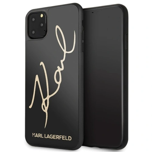 Kup Karl Lagerfeld KLHCN65DLKSBK iPhone 11 Pro Max schwarz/schwarz Hartschalenetui Signature Glitter - KLD167BLK - {ean13} - Sklep Home Screen