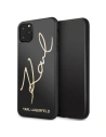 Karl Lagerfeld KLHCN65DLKSBK iPhone 11 Pro Max schwarz/schwarz Hartschalenetui Signature Glitter