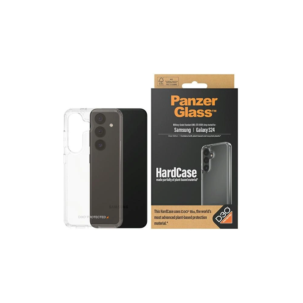 Etui PanzerGlass HardCase Samsung Galaxy S24 D3O 3xMilitary grade przezroczysty/transparent