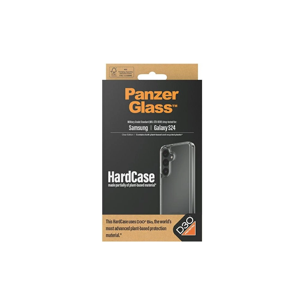 Etui PanzerGlass HardCase Samsung Galaxy S24 D3O 3xMilitary grade przezroczysty/transparent