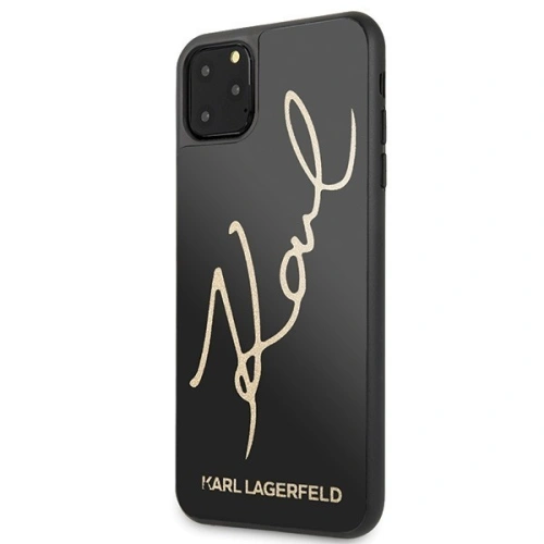 Kup Karl Lagerfeld KLHCN65DLKSBK iPhone 11 Pro Max schwarz/schwarz Hartschalenetui Signature Glitter - KLD167BLK - {ean13} - Sklep Home Screen