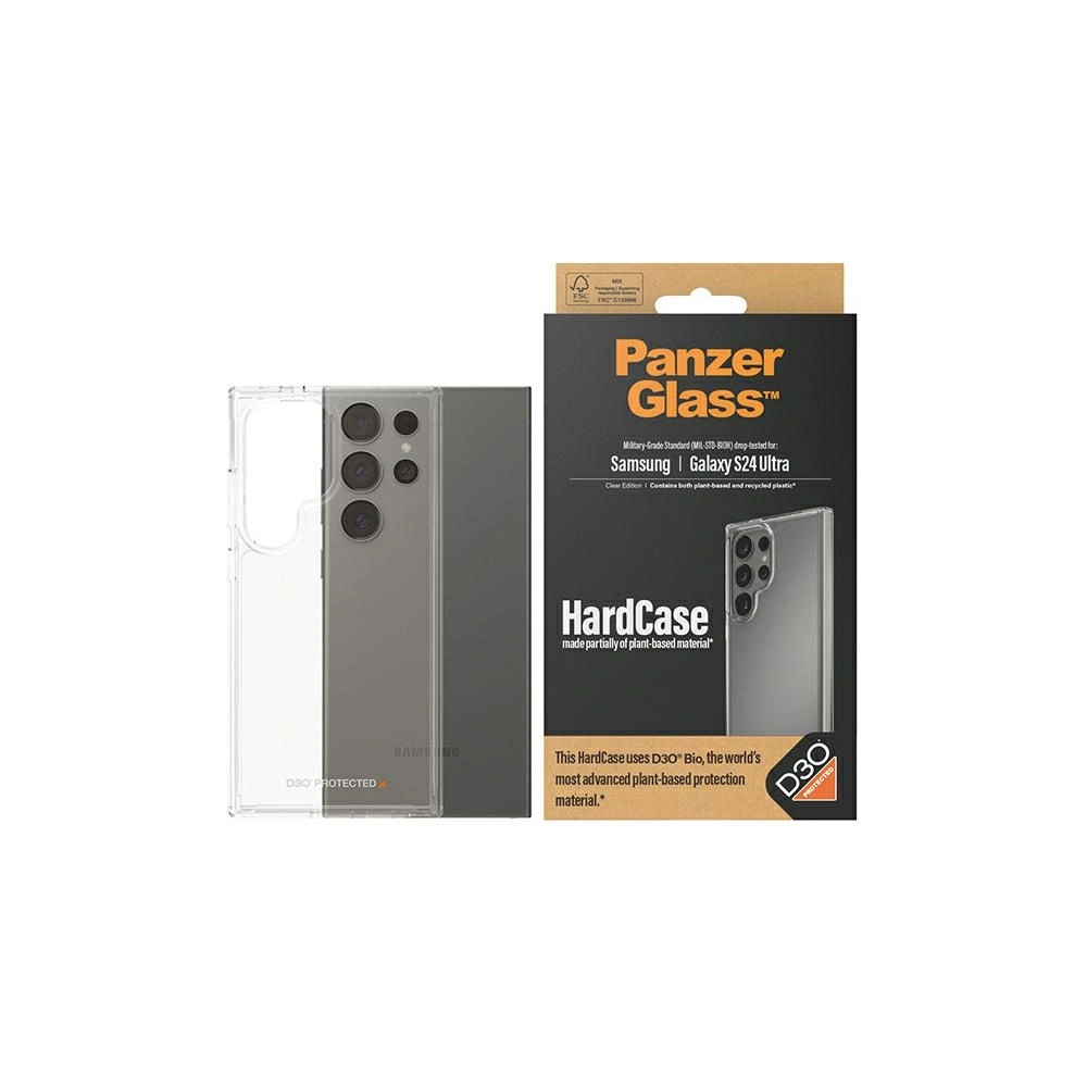 Etui PanzerGlass HardCase Samsung Galaxy S24 Ultra D3O 3xMilitary grade przezroczysty/transparent