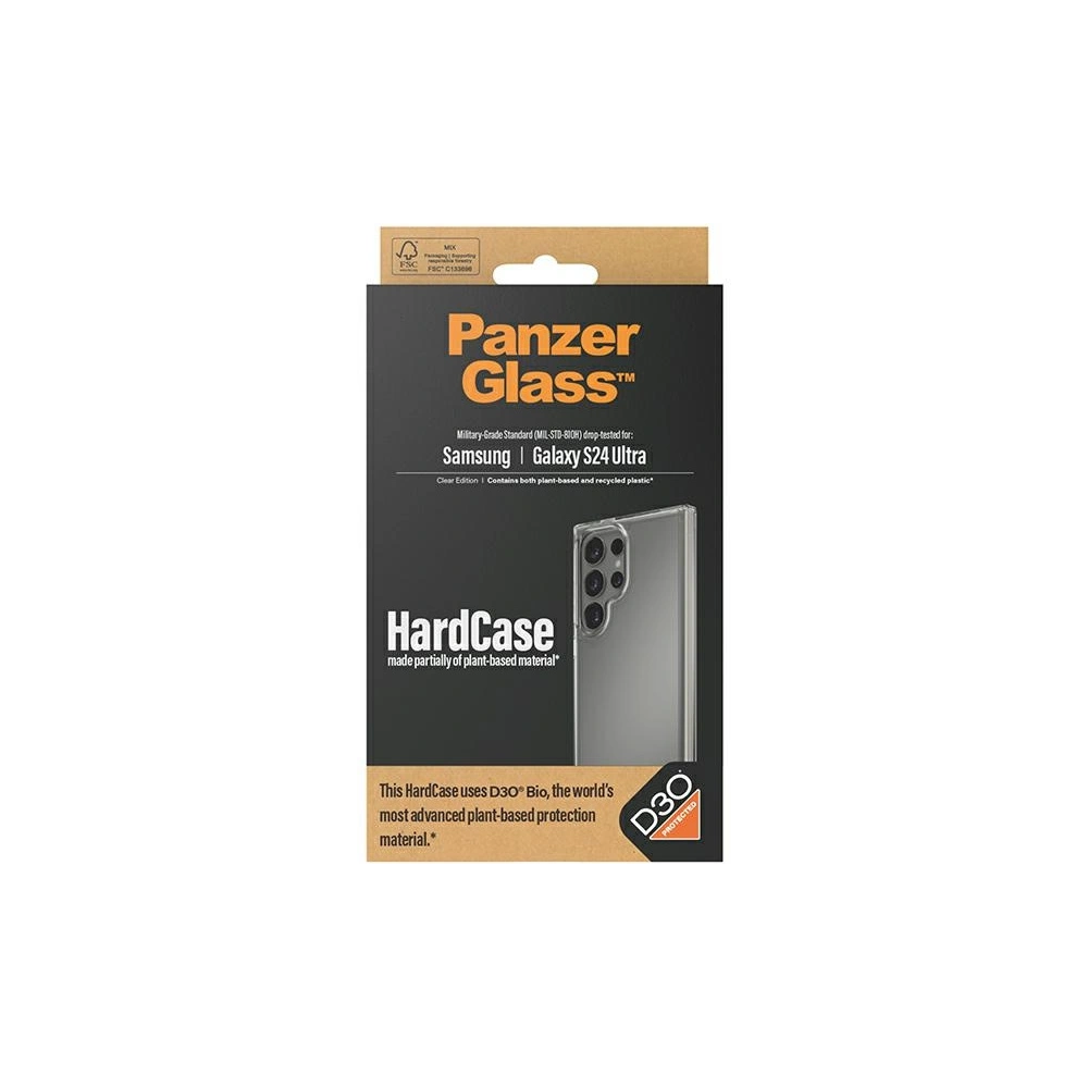 Etui PanzerGlass HardCase Samsung Galaxy S24 Ultra D3O 3xMilitary grade przezroczysty/transparent