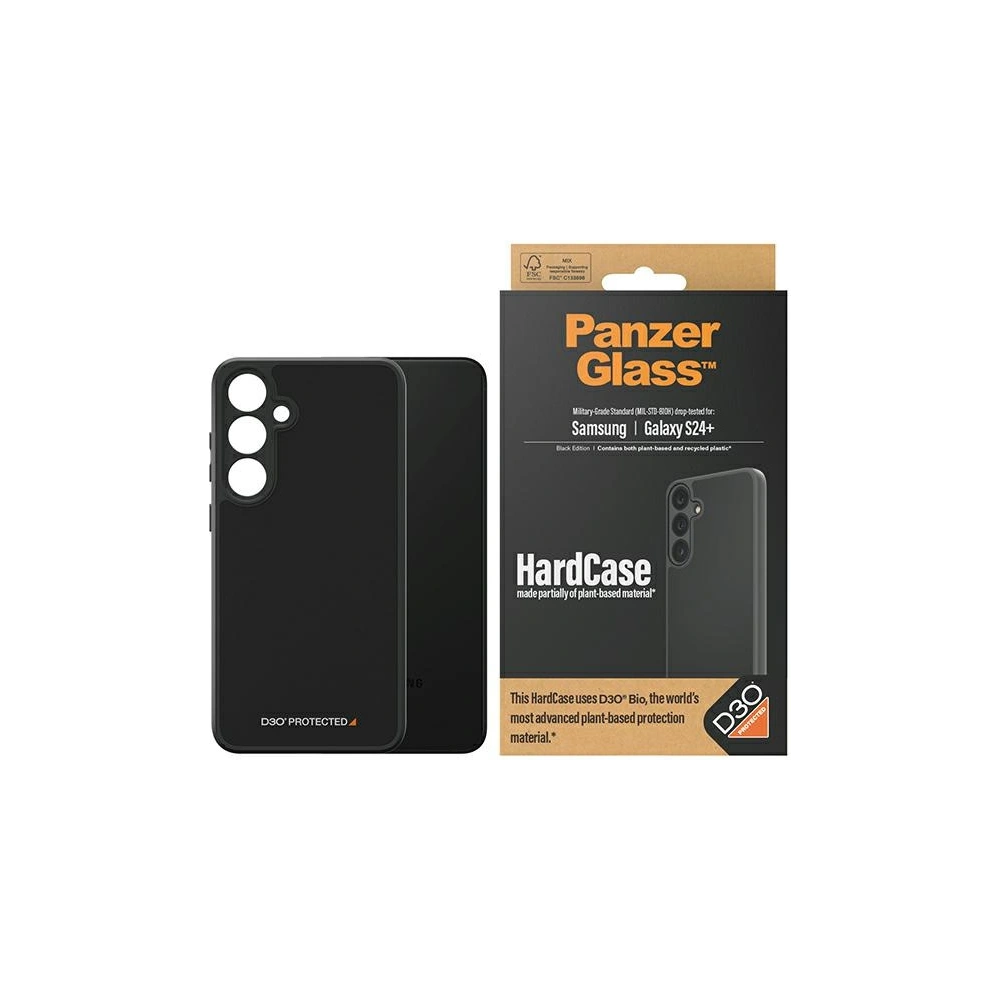 Etui PanzerGlass HardCase Samsung Galaxy S24+ Plus D3O 3xMilitary grade czarny/black