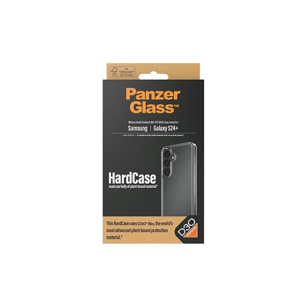 Etui PanzerGlass HardCase Samsung Galaxy S24+ Plus D3O 3xMilitary grade przezroczysty/transparent