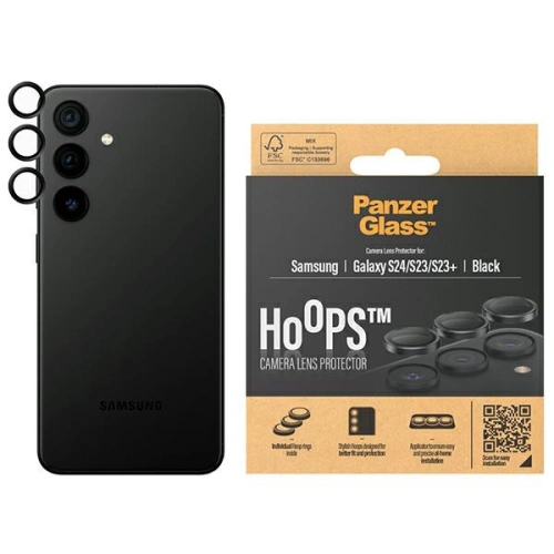 Kup Sticlă pentru obiectivul aparatului PanzerGlass Hoops Camera Samsung Galaxy S24 negru/black - PZG630 - {ean13} - Sklep Home Screen
