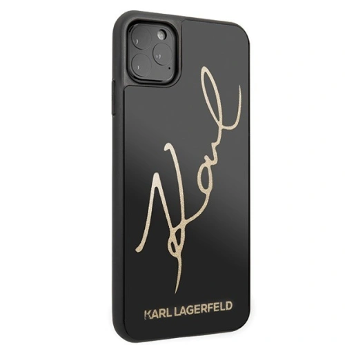Kup Karl Lagerfeld KLHCN65DLKSBK iPhone 11 Pro Max schwarz/schwarz Hartschalenetui Signature Glitter - KLD167BLK - {ean13} - Sklep Home Screen