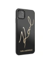 Kup Karl Lagerfeld KLHCN65DLKSBK iPhone 11 Pro Max schwarz/schwarz Hartschalenetui Signature Glitter - KLD167BLK - {ean13} - Sklep Home Screen