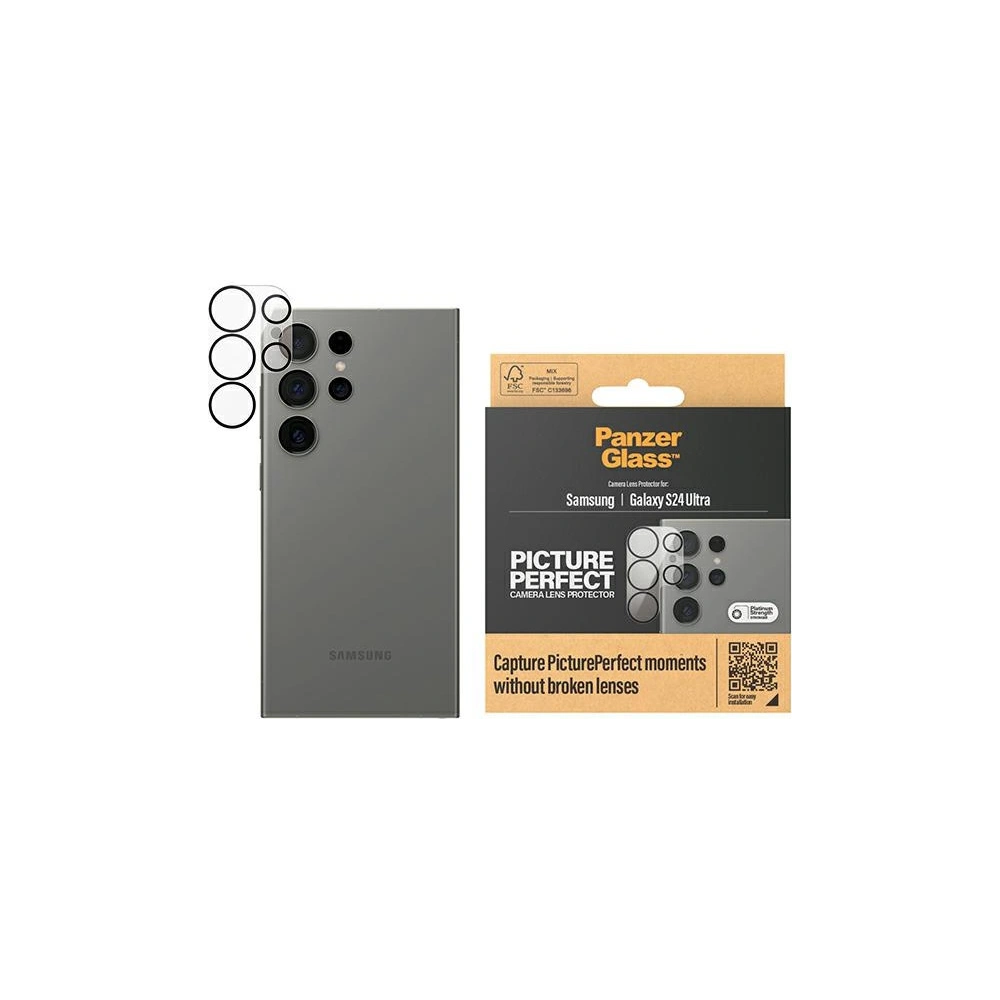 Szkło hartowane na obiektyw aparatu PanzerGlass Picture Perfect Samsung Galaxy S24 Ultra