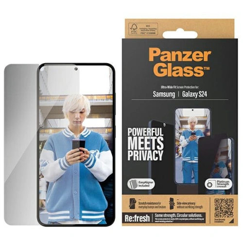 Kup Szkło hartowane PanzerGlass Ultra-Wide Fit Privacy + EasyAligner Samsung Galaxy S24 - PZG637 - {ean13} - Sklep Home Screen