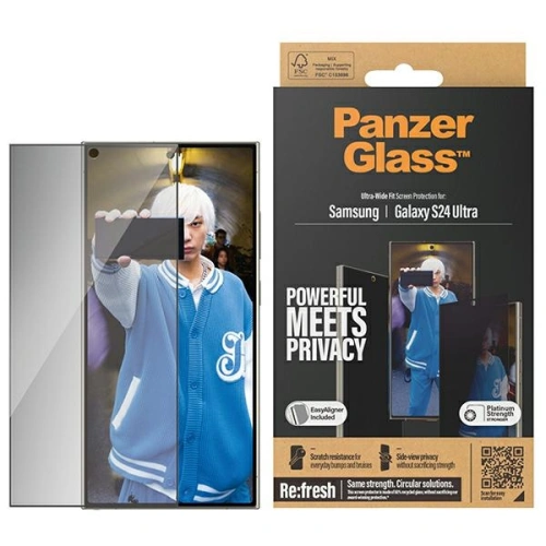 Kup Szkło hartowane PanzerGlass Ultra-Wide Fit Privacy + EasyAligner Samsung Galaxy S24 Ultra - PZG640 - {ean13} - Sklep Home Screen