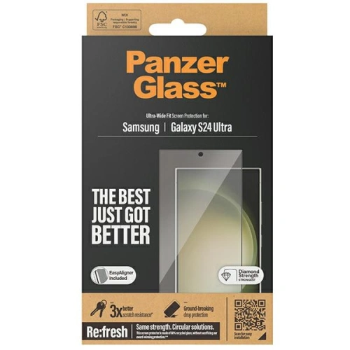 Kup Edzett üveg PanzerGlass Ultra-Wide Fit Samsung Galaxy S24 Ultra - PZG641 - {ean13} - Sklep Home Screen