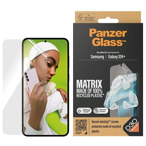 Kup Képernyővédő fólia PanzerGlass Ultra-Wide Fit Samsung Galaxy S24+ Plus D3O Matrix Képernyővédelem - PZG642 - {ean13} - Sklep Home Screen