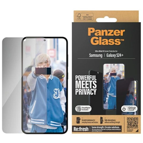 Kup Edzett üveg PanzerGlass Ultra-Wide Fit Privacy + EasyAligner Samsung Galaxy S24+ Plus - PZG643 - {ean13} - Sklep Home Screen