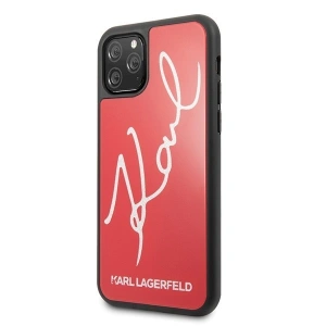 Buy Karl Lagerfeld KLHCN65DLKSRE iPhone 11 Pro Max red hard case Signature Glitter - KLD168RED - {ean13} - Home Screen Store Europe