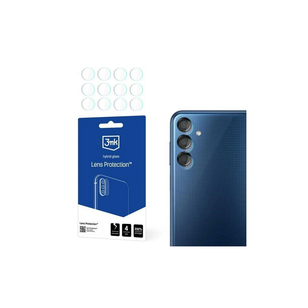Szkło hybrydowe na obiektyw aparatu 3MK Lens Protection Samsung Galaxy M15 5G [4 PACK]