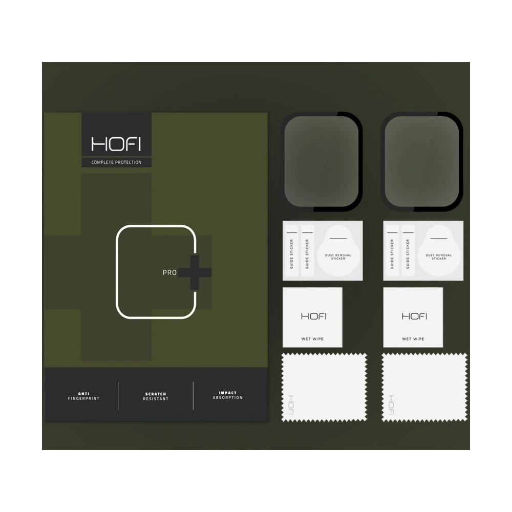 Szkło hybrydowe Hofi Hybrid Pro+ Huawei Watch Fit 3 Black [2 PACK]