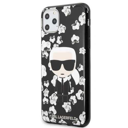 Kup Karl Lagerfeld KLHCN65FLFBBK iPhone 11 Pro Max černý/black Flower Ikonik Karl - KLD169BLK - {ean13} - Sklep Home Screen