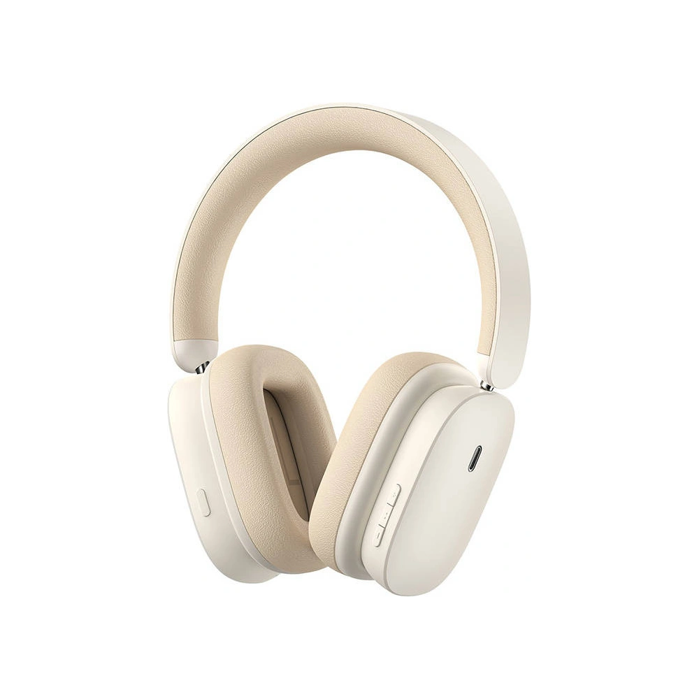 Słuchawki bezprzewodowe nauszne Baseus Bowie H1 Bluetooth 5.2 ANC białe