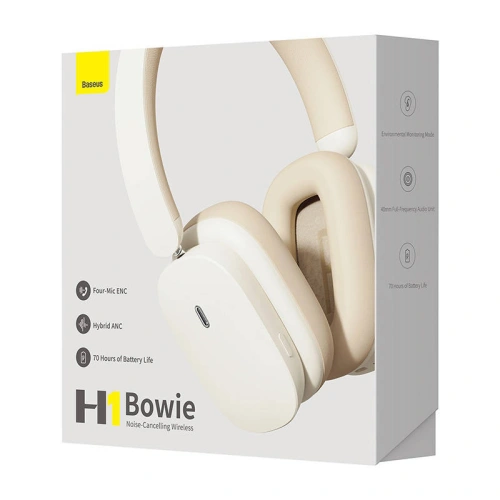 Kup Vezeték nélküli fejhallgató Baseus Bowie H1 Bluetooth 5.2 ANC fehér - BSU4892 - {ean13} - Sklep Home Screen