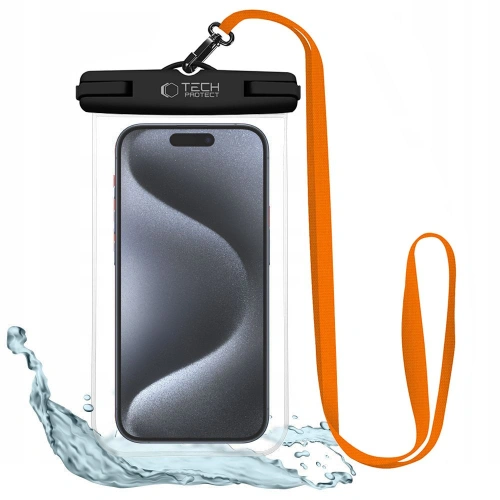 Buy Tech-Protect UWC7 Universal Waterproof Case 6.9" black/orange - THP2802 - {ean13} - Home Screen Store Europe