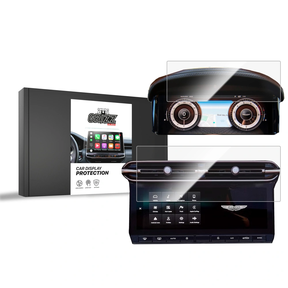Folia ceramiczna GrizzGlass CarDisplay Protection do Aston Martin DB12 Virtual Cockpit (2024-2025) [2w1]