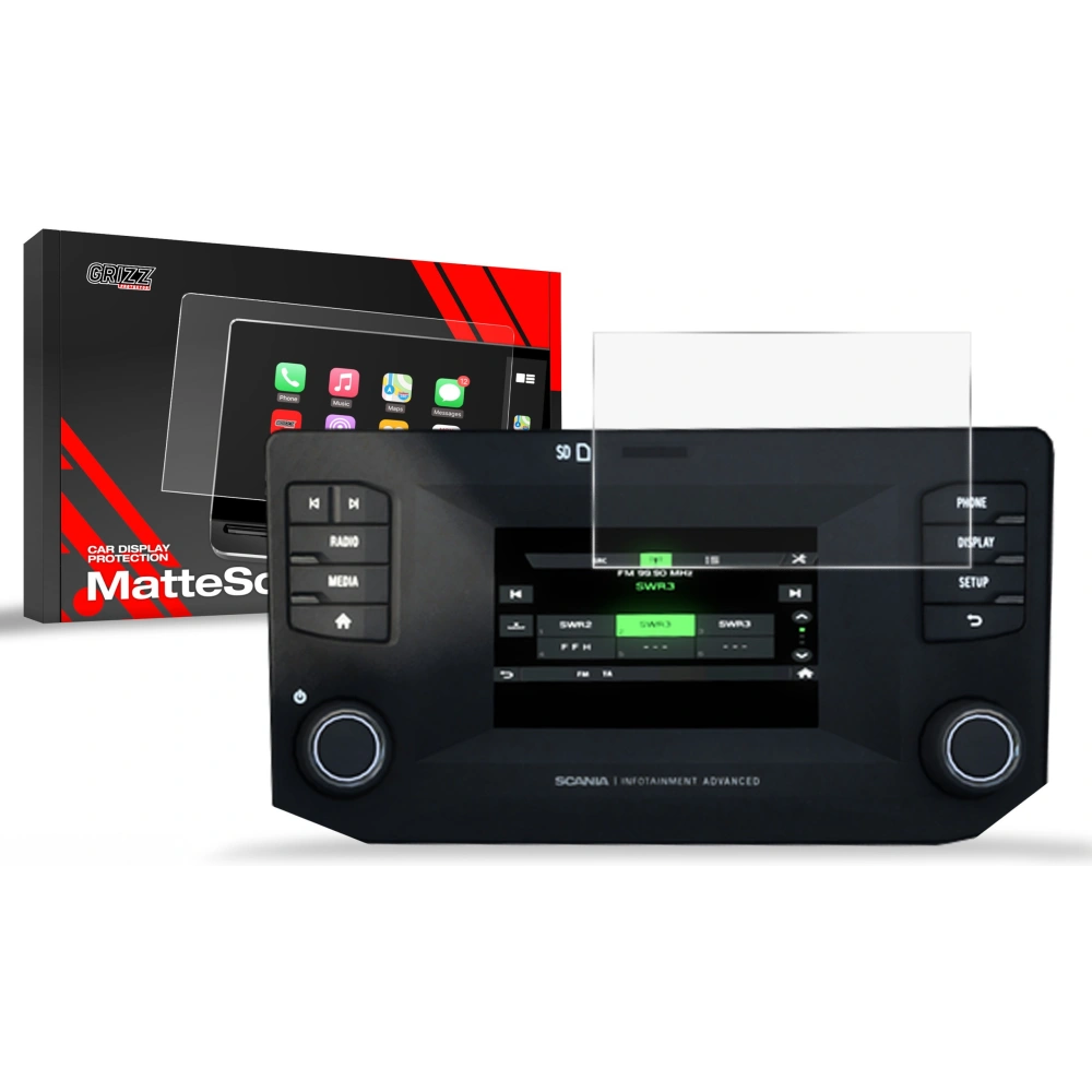 Folia matowa GrizzGlass CarDisplay Protection do Scania R 5"