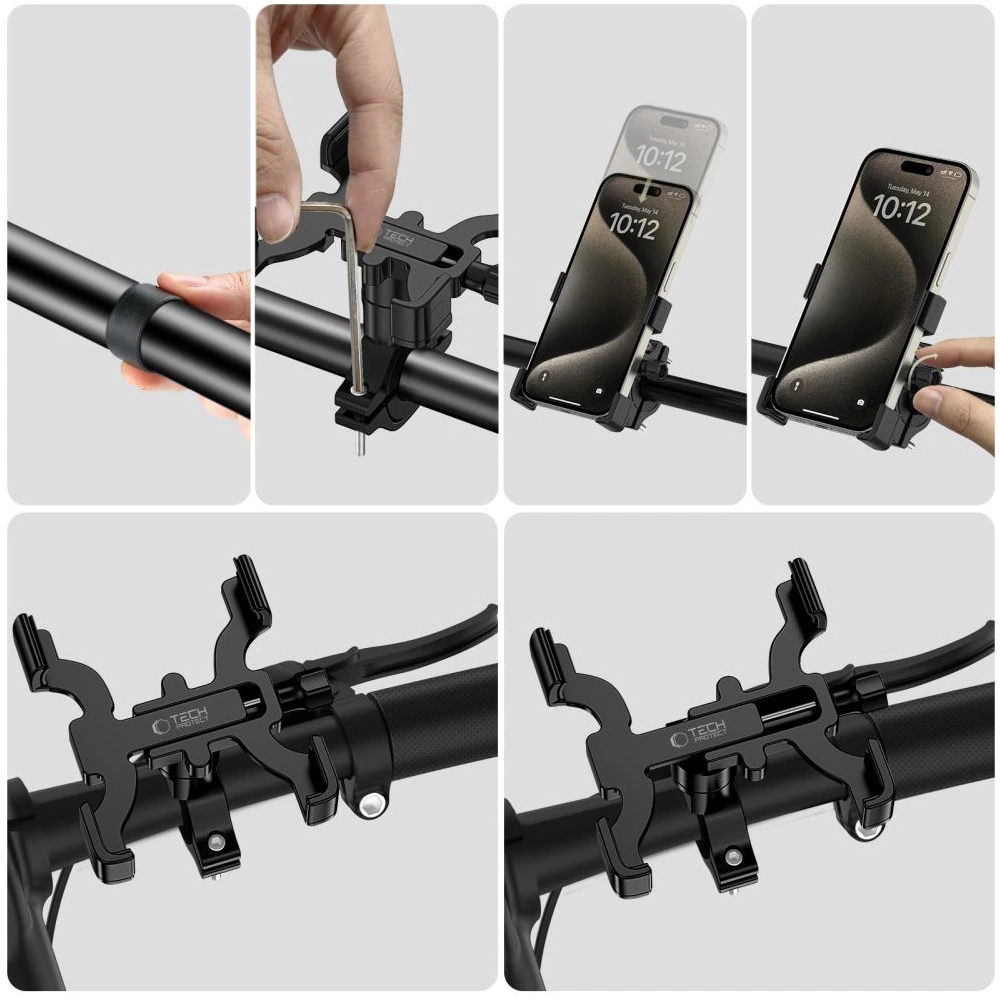 Uchwyt rowerowy Tech-Protect V3 Universal Bike Mount black