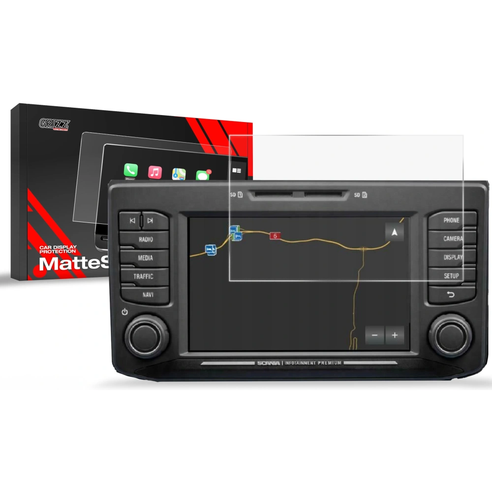 Folia matowa GrizzGlass CarDisplay Protection do Scania G 8"